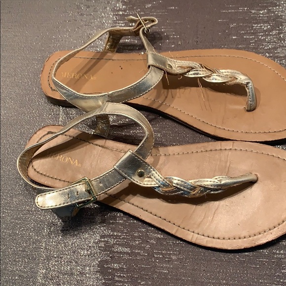 Gold Braided Sandals - Picture 4 of 5